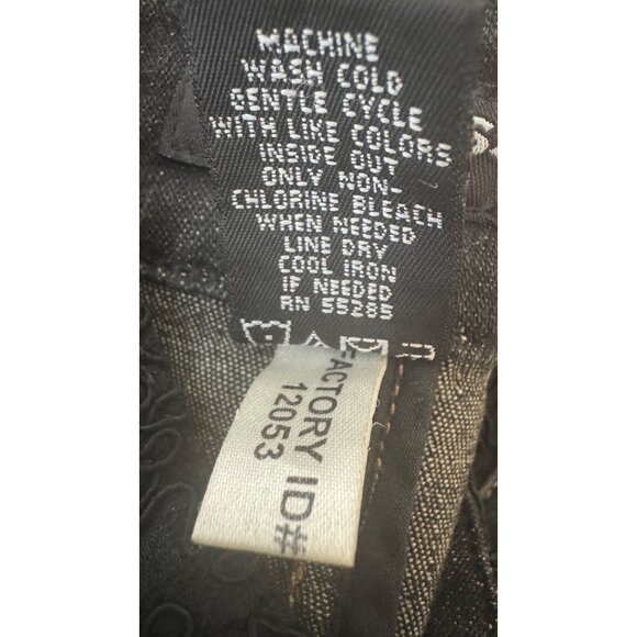 2/$30 Express Size 7/8 Black Denim Jacket With Lace Cuffs & Collar - Picture 15 of 16